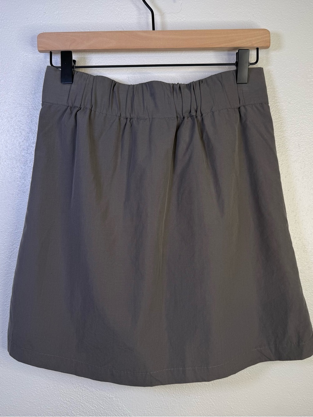 Lands End Canvas Faux Wrap Utility Skirt Curved Hem 100% Cotton Women's Size 0 - Picture 12 of 14